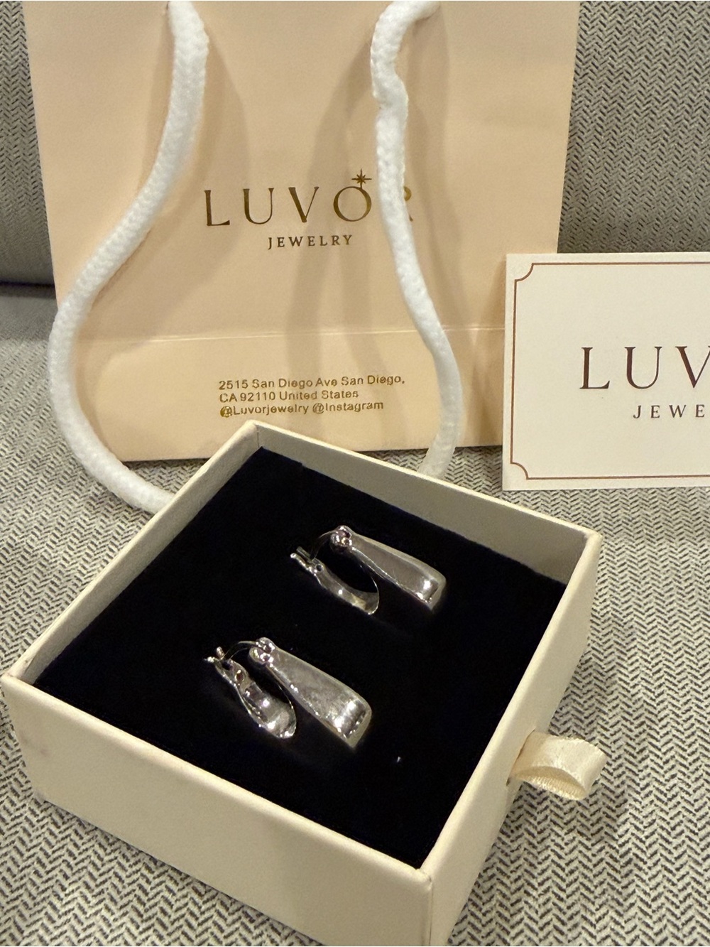 Luxor Silver Sculpted Drop Earrings
